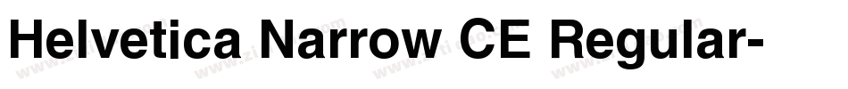 Helvetica Narrow CE Regular字体转换